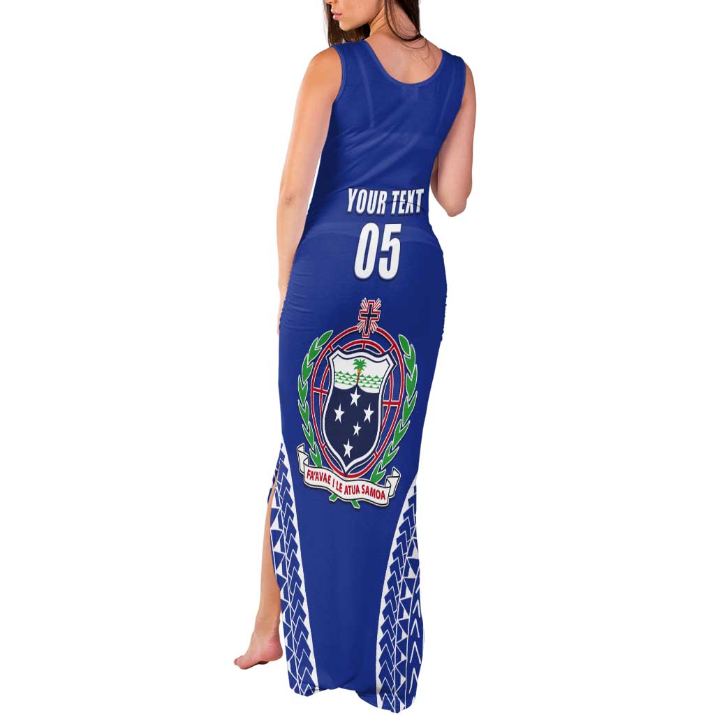Fetu Samoa Rugby Custom Tank Maxi Dress Go Champions LT05 - Polynesian Pride