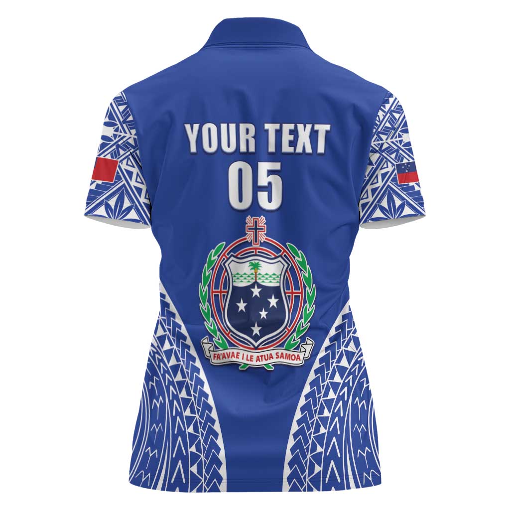 Fetu Samoa Rugby Custom Women Polo Shirt Go Champions