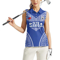Fetu Samoa Rugby Custom Women Sleeveless Polo Shirt Go Champions LT05 - Polynesian Pride