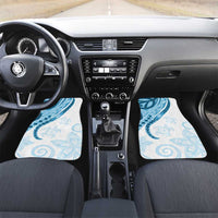 Blue Polynesian Tribal Turtle Floral Pattern Car Mats LT05 Set 2pcs - Front Blue - Polynesian Pride