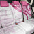 Rose Pink Polynesian Tribal Turtle Floral Pattern Back Car Seat Cover