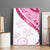 Rose Pink Polynesian Tribal Turtle Floral Pattern Canvas Wall Art