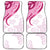 Rose Pink Polynesian Tribal Turtle Floral Pattern Car Mats