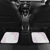 Rose Pink Polynesian Tribal Turtle Floral Pattern Car Mats LT05 Set 2pcs - Back Pink - Polynesian Pride