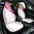 Rose Pink Polynesian Tribal Turtle Floral Pattern Car Seat Cover