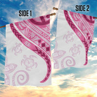 Rose Pink Polynesian Tribal Turtle Floral Pattern Garden Flag LT05 - Polynesian Pride