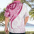 Rose Pink Polynesian Tribal Turtle Floral Pattern Hawaiian Shirt