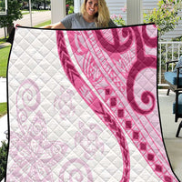 Rose Pink Polynesian Tribal Turtle Floral Pattern Quilt LT05 Pink - Polynesian Pride