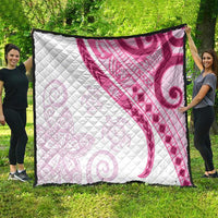 Rose Pink Polynesian Tribal Turtle Floral Pattern Quilt LT05 - Polynesian Pride