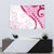 Rose Pink Polynesian Tribal Turtle Floral Pattern Tapestry