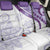 Purple Polynesian Tribal Turtle Floral Pattern Back Car Seat Cover