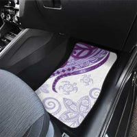 Purple Polynesian Tribal Turtle Floral Pattern Car Mats LT05 - Polynesian Pride