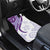 Purple Polynesian Tribal Turtle Floral Pattern Car Mats