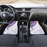 Purple Polynesian Tribal Turtle Floral Pattern Car Mats LT05 Set 2pcs - Front Purple - Polynesian Pride