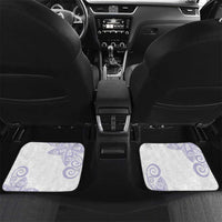 Purple Polynesian Tribal Turtle Floral Pattern Car Mats LT05 Set 2pcs - Back Purple - Polynesian Pride