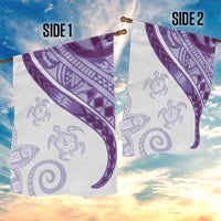 Purple Polynesian Tribal Turtle Floral Pattern Garden Flag LT05 - Polynesian Pride