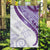 Purple Polynesian Tribal Turtle Floral Pattern Garden Flag