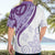 Purple Polynesian Tribal Turtle Floral Pattern Hawaiian Shirt