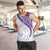 Purple Polynesian Tribal Turtle Floral Pattern Men Tank Top