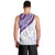 Purple Polynesian Tribal Turtle Floral Pattern Men Tank Top