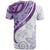 Purple Polynesian Tribal Turtle Floral Pattern T Shirt