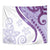 Purple Polynesian Tribal Turtle Floral Pattern Tapestry