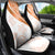 Orange Polynesian Tribal Turtle Floral Pattern Car Seat Cover