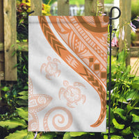 Orange Polynesian Tribal Turtle Floral Pattern Garden Flag LT05 Garden Flag Orange - Polynesian Pride