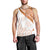 Orange Polynesian Tribal Turtle Floral Pattern Men Tank Top