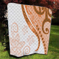 Orange Polynesian Tribal Turtle Floral Pattern Quilt LT05 - Polynesian Pride
