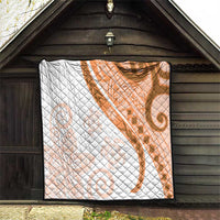 Orange Polynesian Tribal Turtle Floral Pattern Quilt LT05 - Polynesian Pride