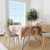 Orange Polynesian Tribal Turtle Floral Pattern Tablecloth LT05 - Polynesian Pride
