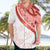 Coral Red Polynesian Tribal Turtle Floral Pattern Hawaiian Shirt