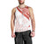 Coral Red Polynesian Tribal Turtle Floral Pattern Men Tank Top