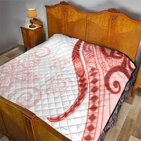 Coral Red Polynesian Tribal Turtle Floral Pattern Quilt LT05 - Polynesian Pride