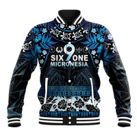 Micronesia FSM 691 Baseball Jacket Respect Culture LT05 Unisex Blue - Polynesian Pride