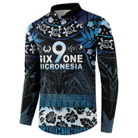 Micronesia FSM 691 Button Sweatshirt Respect Culture LT05 - Polynesian Pride