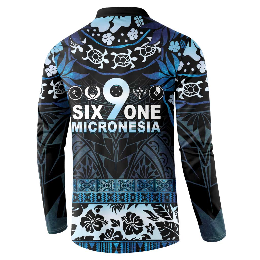 Micronesia FSM 691 Button Sweatshirt Respect Culture LT05 - Polynesian Pride