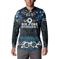 Micronesia FSM 691 Button Sweatshirt Respect Culture LT05 - Polynesian Pride