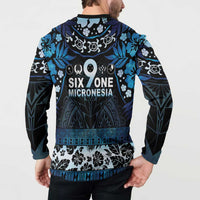 Micronesia FSM 691 Button Sweatshirt Respect Culture LT05 - Polynesian Pride
