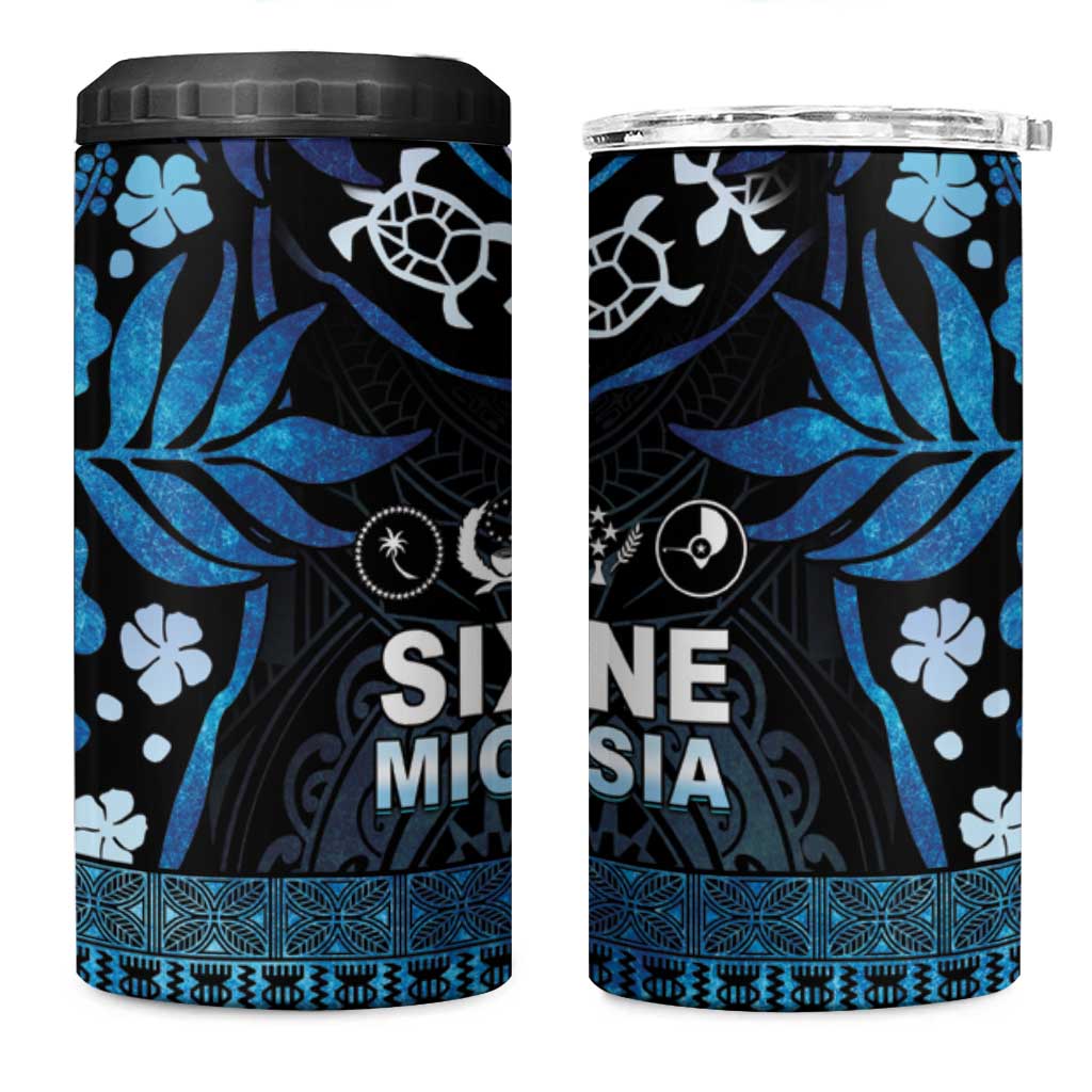 Micronesia FSM 691 4 in 1 Can Cooler Tumbler Respect Culture