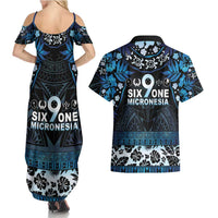 Micronesia FSM 691 Couples Matching Summer Maxi Dress and Hawaiian Shirt Respect Culture LT05 - Polynesian Pride