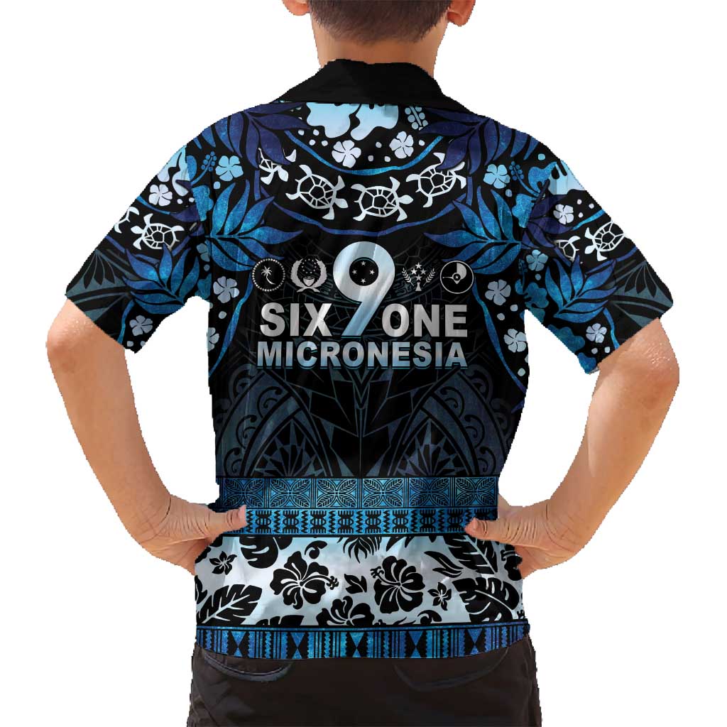 Micronesia FSM 691 Family Matching Off Shoulder Short Dress and Hawaiian Shirt Respect Culture
