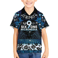Micronesia FSM 691 Family Matching Off Shoulder Short Dress and Hawaiian Shirt Respect Culture