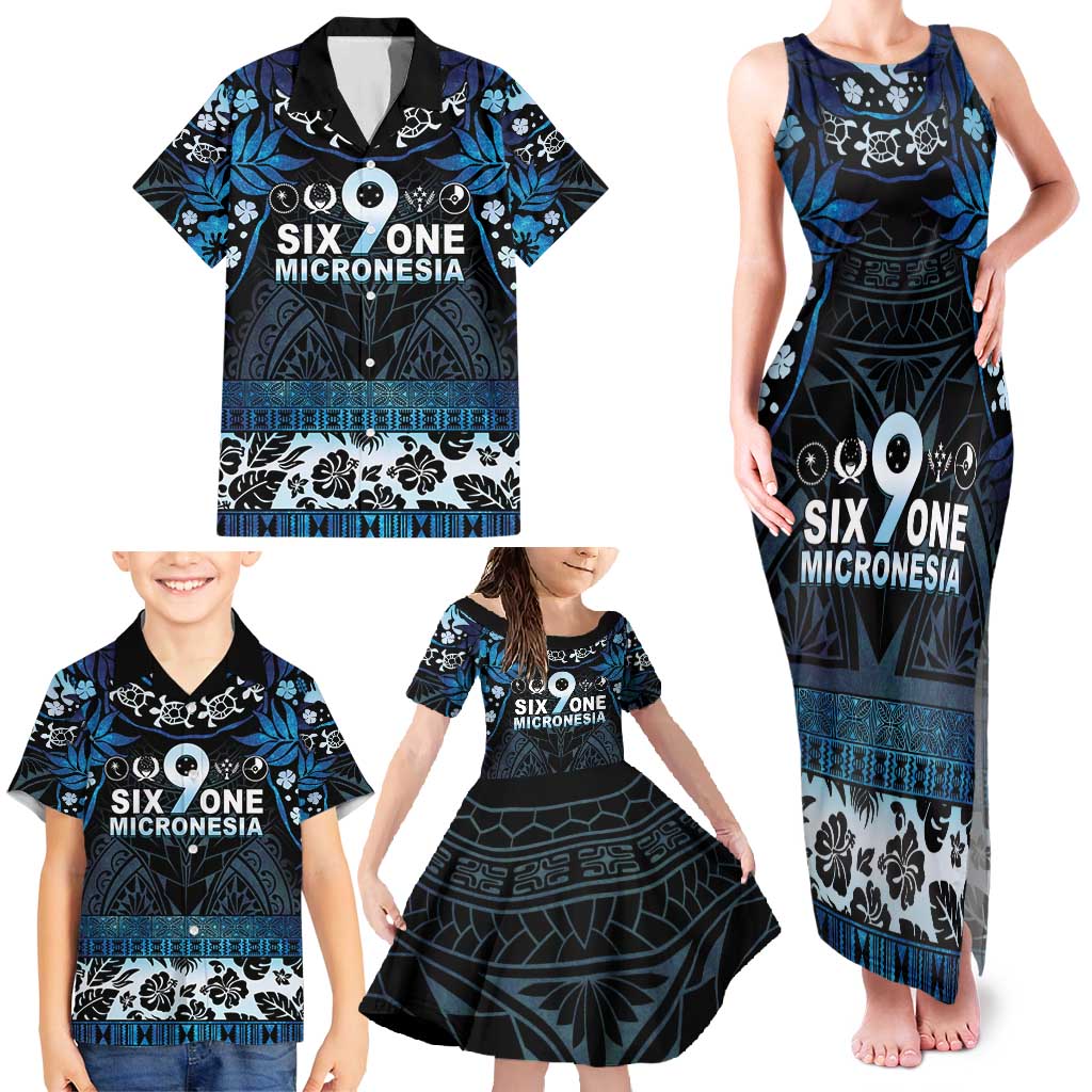 Micronesia FSM 691 Family Matching Tank Maxi Dress and Hawaiian Shirt Respect Culture LT05 - Polynesian Pride