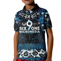 Micronesia FSM 691 Kid Polo Shirt Respect Culture LT05 Kid Blue - Polynesian Pride