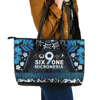 Micronesia FSM 691 Leather Tote Bag Respect Culture LT05 - Polynesian Pride
