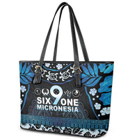 Micronesia FSM 691 Leather Tote Bag Respect Culture LT05 - Polynesian Pride