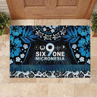 Micronesia FSM 691 Rubber Doormat Respect Culture LT05 Blue - Polynesian Pride