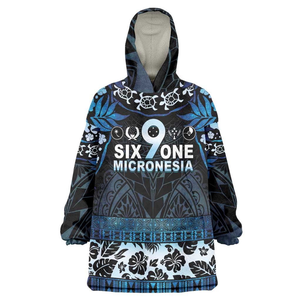 Micronesia FSM 691 Wearable Blanket Hoodie Respect Culture